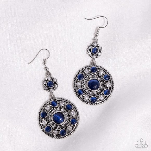 Party at My PALACE - Blue Earrings - Picture 2 of 2